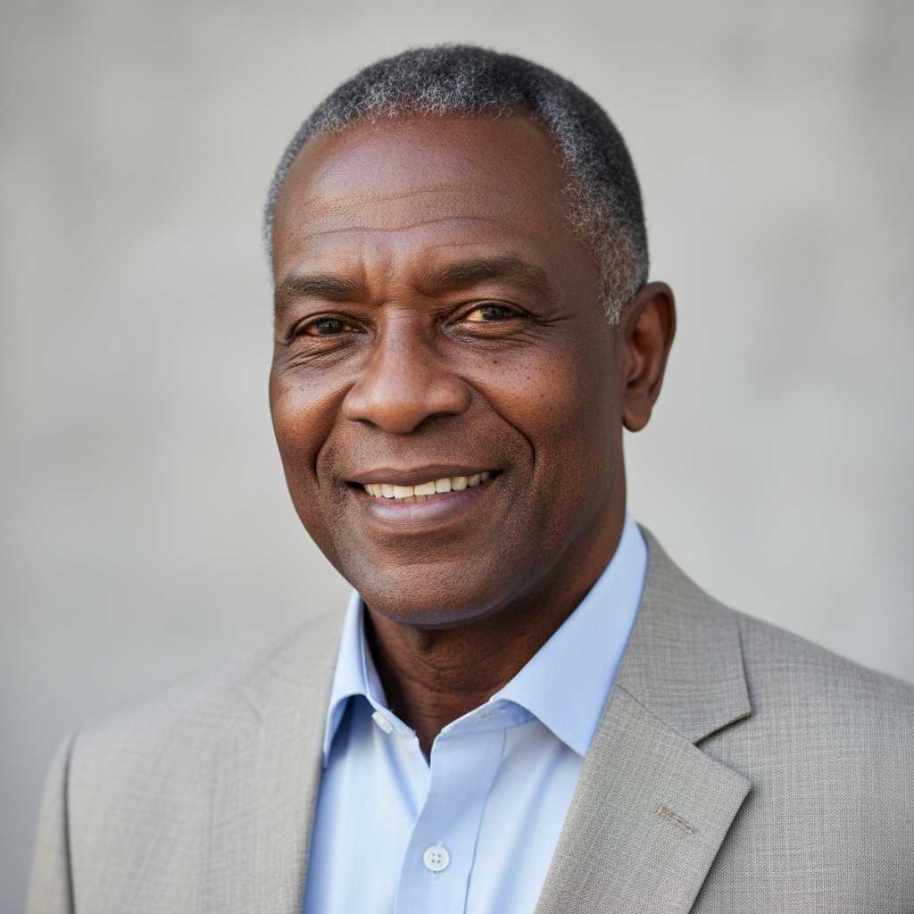 M A Monareng, older Black South African man, cancer survivor from Limpopo, South Africa